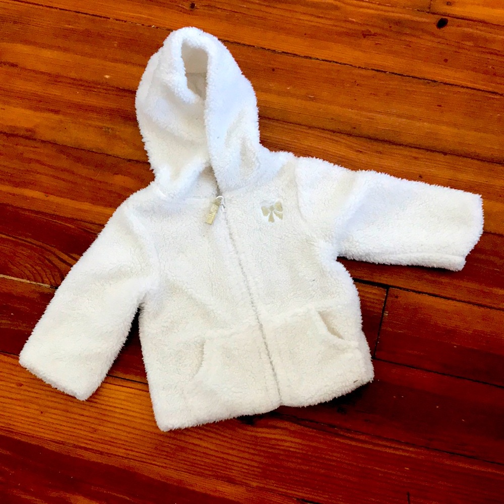 Carters White Baby Girl Jacket 12 months